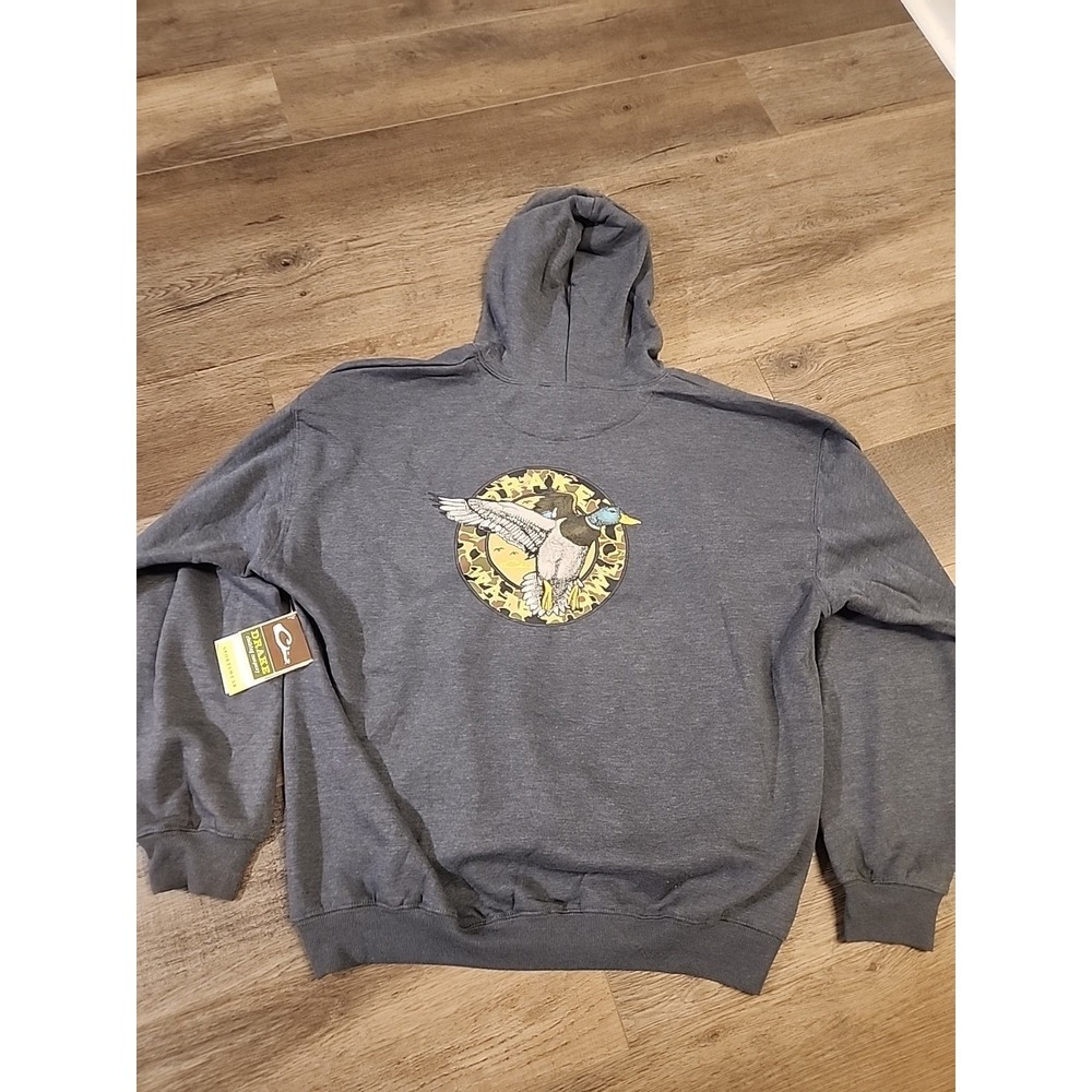 Drake Waterfowl Hoodie Mens XXL Duck Mallard Graphic Soft Sweater Hunter 2XL NEW